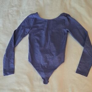 Wolford Long Sleeve Shimmery Purple Bodysuit – Size S – NWT P69